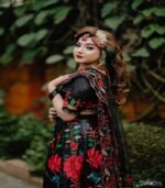 Designer Black Mono Net Sequence And Embroidery Work Lehenga Choli - Image 5