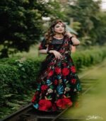 Designer Black Mono Net Sequence And Embroidery Work Lehenga Choli - Image 4