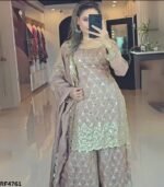 Presenting Raya Special Sharara Set with Pure Heavy Chinon Silk with Heavy Embroidery & Sequence Work. - Image 4