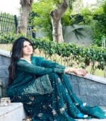 Designer Heavy Faux Georgette Top Palazzo & Dupatta Set with 3mm & 5mm Sequence Work - Image 2