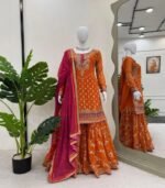Presenting New 5000 Series Quality Ek level UP Shahrara Suit - Image 9
