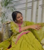 Presenting New  Heavy Embroidery Sequence Work Top-Gharara And Dupatta Set - Image 2