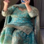 Blue Embroidery Crush Silk Sharara Suit with Dupatta Premium Wedding Wear