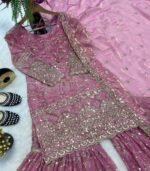 Embroidered Sharara Palazzo Suit for Women | Festive & Party Wear - Image 2