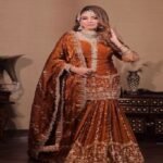 Ladies Designer Sharara Suit with Embroidery (Fendy Fabric) - Readymade Kurta, Sharara & Dupatta Set