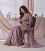Full Sleeves Silk Fabric Sharara Suit - Image 2